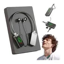 Écouteurs Bluetooth Foihletpath Sports Karaoke, Carte Son sans Fil for Diffusion en Direct, à Suspendre au Cou Alibluz