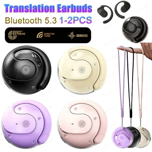 Écouteurs Sans fil Bluetooth 5.3, OWS Suspendu écouteurs, 2024 avec Corde